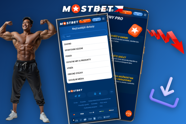 Mobilní aplikace Mostbet s přehledem platebních metod včetně karet a e-peněženek
