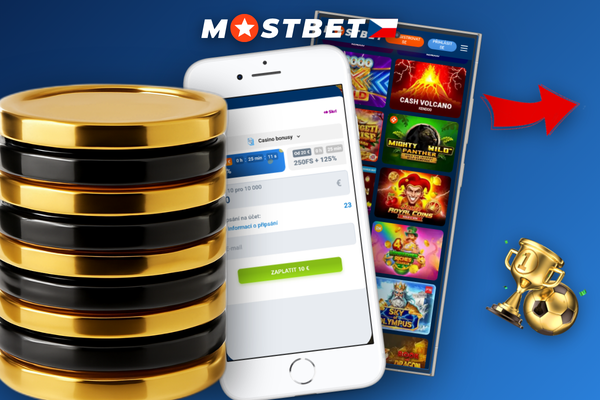 Registrační formulář Mostbet v mobilní aplikaci s polem pro zadání promo kódu